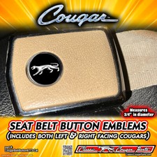 Cougar Seat Belt Button Emblems 1967-1973 Cougars Seat Belt Button Emblems