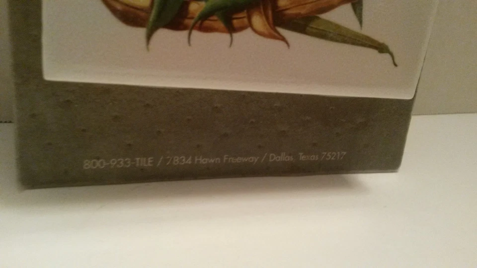 Azulejo de cerámica Green Bean DalTile 1996 vintage 4" X 4" paquete de 2 - nuevo Foto 4 de 4