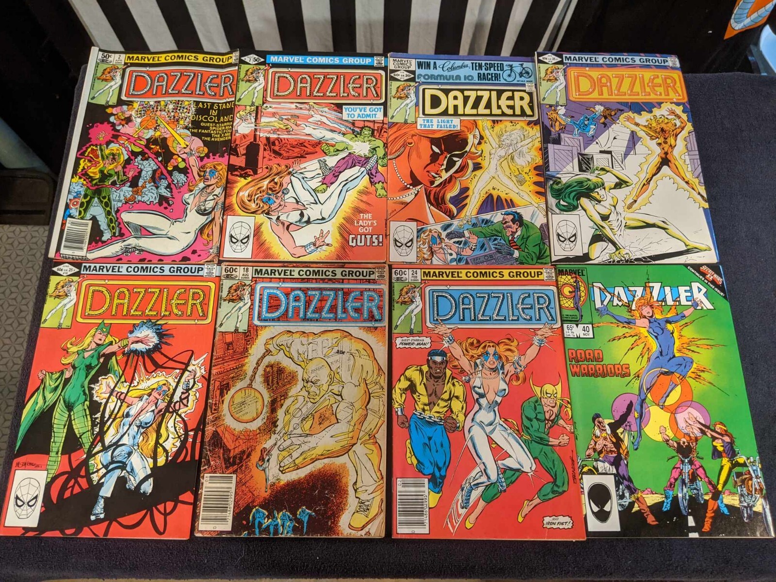 Vintage Marvel Comics - Bronze Dazzler lot of 8 - VG/Fi