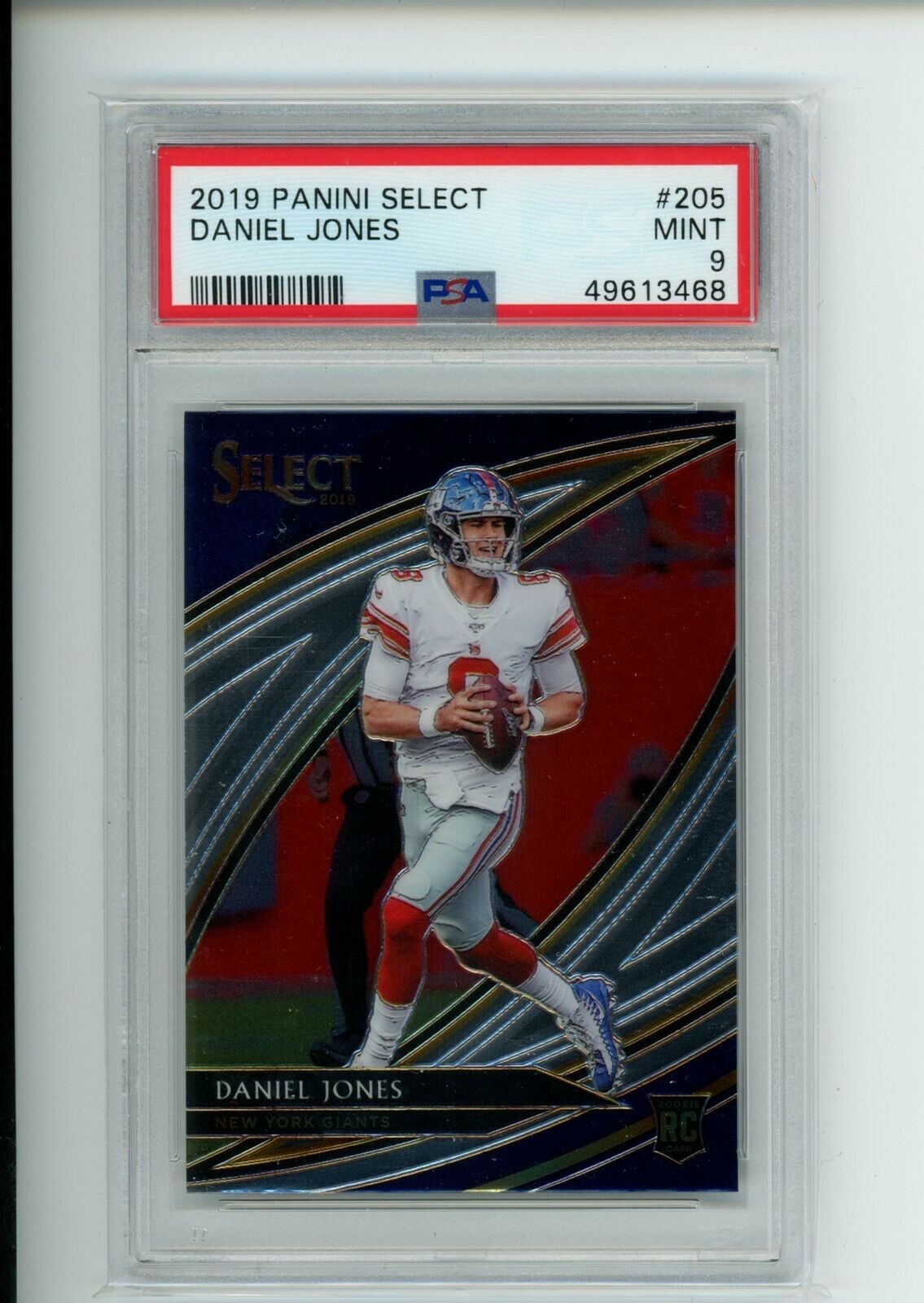 2019 Panini Select Daniel Jones Field Level PSA 9 RC Giants #205