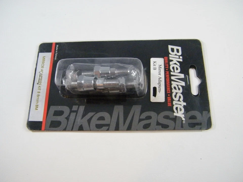 OEM & ORIGINAL ~ BIKE MASTER MIRROR ADAPTER, 8MM, BM, KIT B (3) PER PACKAGE - Image 2 of 4