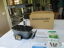 AeroGarden Bounty Indoor HYDROPONIC Garden w LED Grow Lights +Pods Box & Manual