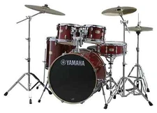 Yamaha Stage Custom Birch Cranberry Red Drum Set - 20x17,10x7,12x8,14x13,14x5.5
