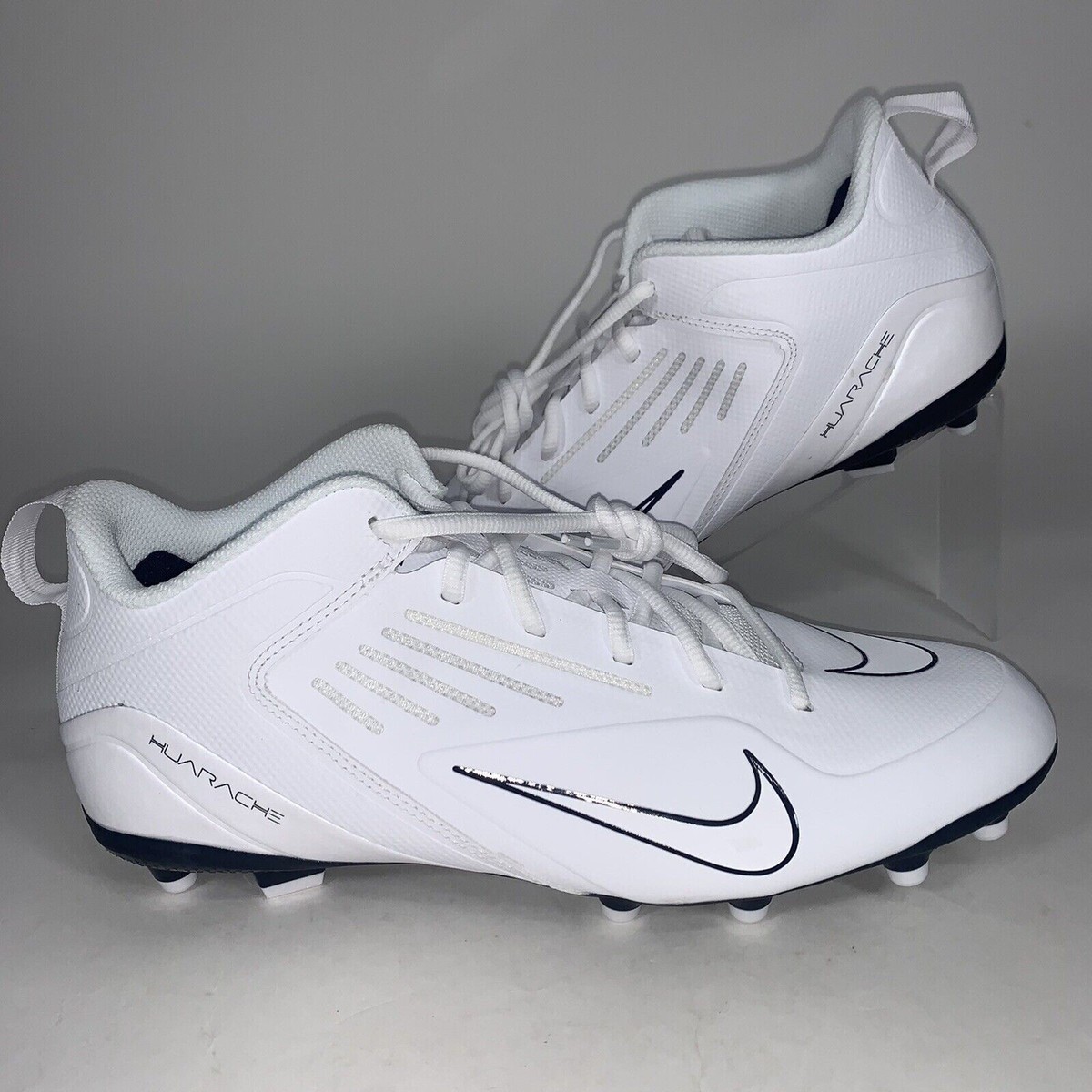 Nike Alpha Huarache 8 Varsity LAX Cleats Mens Size 8 Football White CZ6558-101 Nike Alpha Huarache 8 varsity LAX Lacrosse Football cleats  main image 2