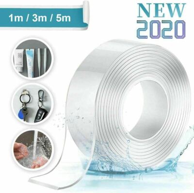 Abnehmbares Magic Nano Klebeband Doppelseitig Spurenlos Waschbar Gel Anti Rutsch