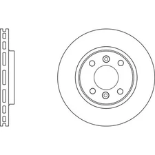 Apec Blue Brake Disc - Front SDK6302 - Fits Dacia & Renault & Smart vehicles