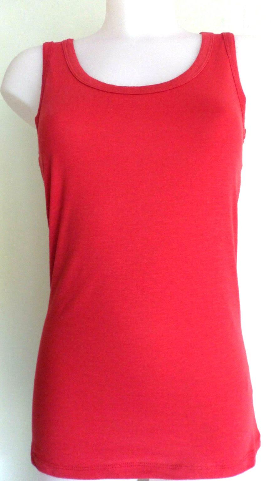 Ex New Look Ladies Super Soft Stretch 100 Cotton Vest Top Size Uk 10