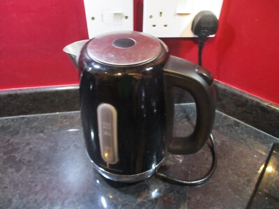 Morphy Richards Equip Black Kanne Wasserkocher 1,7L 102783 - GEBRAUCHT - OK - LIMESCALE