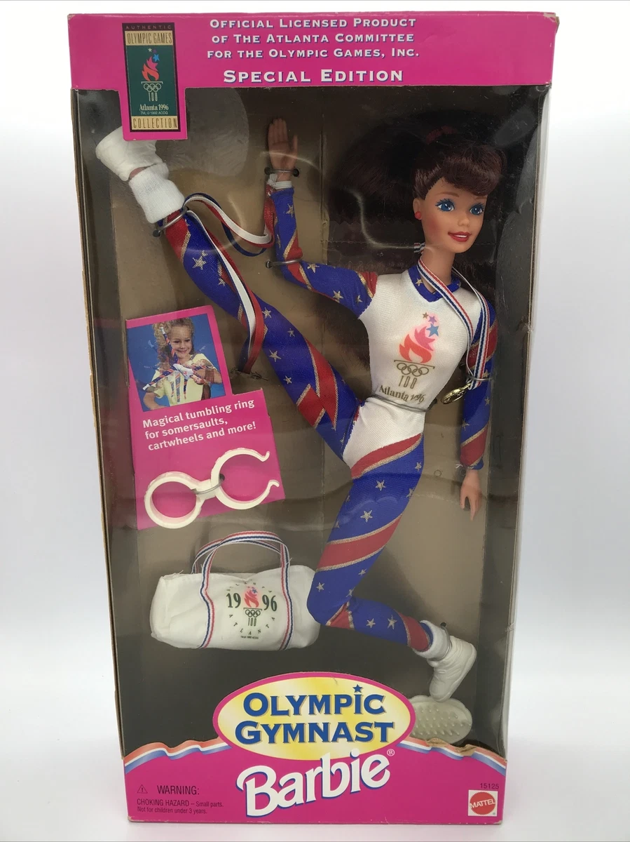 Olympic Gymnast Barbie NEW 1995 Sealed Brunette Olympic Games