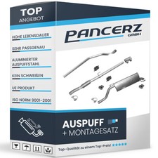Auspuffanlage für Opel Corsa D 1.3 CDTI mit DPF Motorcode A13DTC