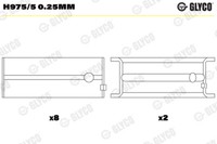 Glyco Kurbelwellenlager FüR Opel Meriva Zafira A F75_ 1.8 16V 1.6 CNG F48_