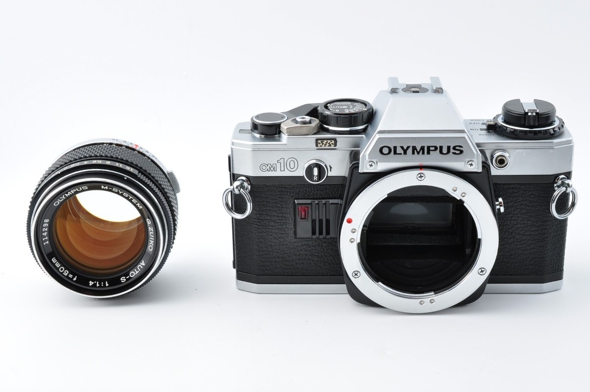 Exc+5 ] Olympus OM-10 35mm Film Camera G.ZUIKO AUTO-S 50mm