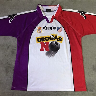 Vintage Real atletico madrid 1997 no drogas shirt Football
