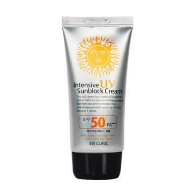 3W CLINIC Intensive UV Sunblock Cream SPF50+ PA+++