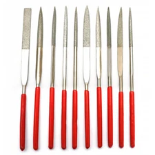 Guitar Nut Files Needle Fret Saddle Files Guitar Repair Luthier Tools 10Pc Red