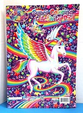 BRAND NEW Lisa Frank Large Unicorn Super Coloring Activity Pad Book 16" x 11"