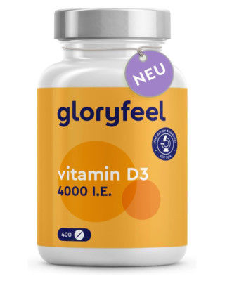 Neu Vitamin D3 4000 I.E. - 400 Tabletten - Hochdosiert für Knochen & Immunsystem
