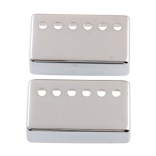 2PCS Chrome LP Humbucker Guitar Pickup Cover Metal 50mm/52mm Neck Bridge