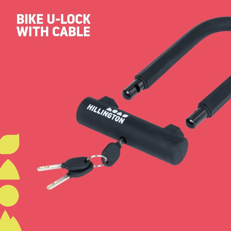 HILLINGTON Heavy Duty Steel Bike Lock, 16mm U-Lock, High Security Protection - Image 2 of 4