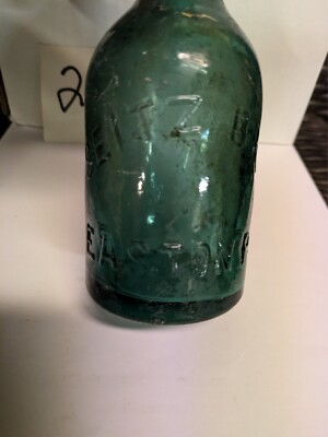 Seitz Brothers Squat Blob Top Bottle, Easton PA