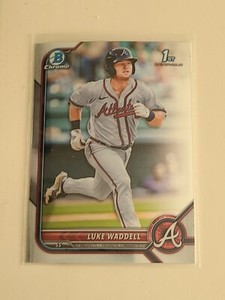 Luke Waddell 2022 Bowman Chrome Prospects 1st #BCP-48 Atlanta Braves RC