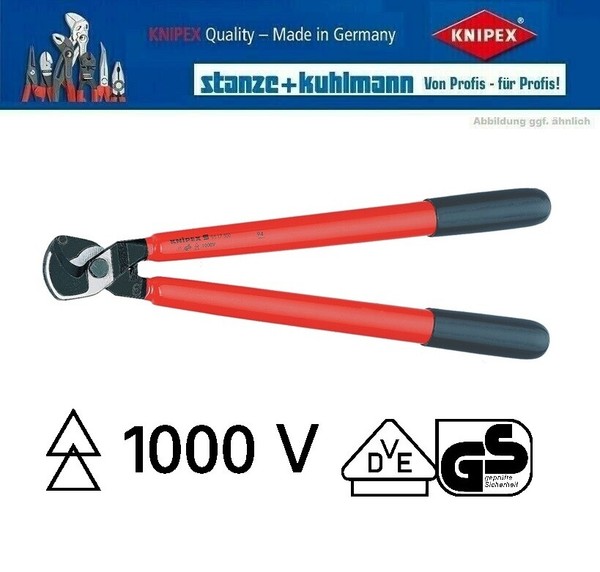 Knipex 95 17 500 Kabelschere 500Mm Vde Isoliert Bis 1000 V Din En/Iec 60900-image