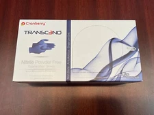 Cranberry Transcend Nitrile Examination Gloves S/M/L - GENERAL USE ONLY