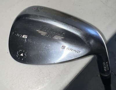 Titleist Vokey SM6 Chrome 54*/10* S Grind Wedge RH 36 in Steel Shaft W FLEX 