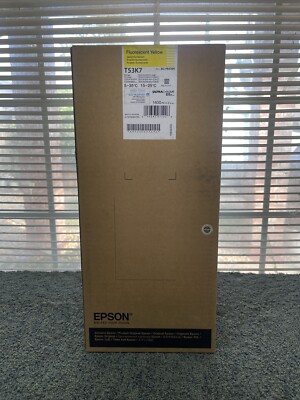 Epson T53K7 Fluorescent Yellow 1600ml x 2 SC-F6470H Ultra Crome DS6 ink 10/2024