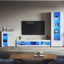 High Gloss Living Room Furniture Set Display Sideboard LED 180cm TV Stand Unit