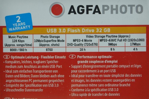 AGFA PHOTO USB 3.0 Stick 32GB High Speed Flash Drive "black" (10570) NEU 003-784 - Bild 4 von 5
