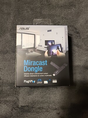 Asus Accessory 90XB01F0-BEX070 Miracast/WiDi Dongle HDMI 6-in-1 Black. NEW