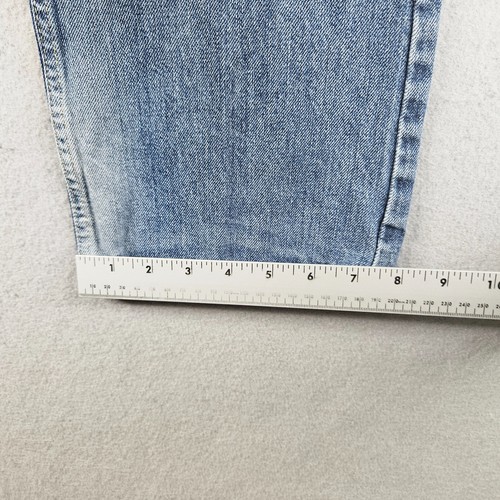 Marc Anthony Jeans Mes 33x30 Tag 32x32 Blue Light Wash Distressed Slim Fit Rip - Picture 7 of 13