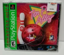 NEW SEALED IN CASE Ten Pin Alley (Sony PlayStation 1, 1996) Small Crack In Case