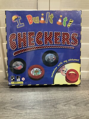 I BUILD IT! CHECKERS Customize With Any Pictures Sealed