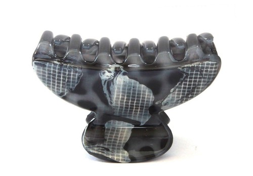 Belle Le Paris French Hair Claw 3 Inch Grey Pattern Tortoise Shell Jaw Clip C2 - 第 5/9 張圖片