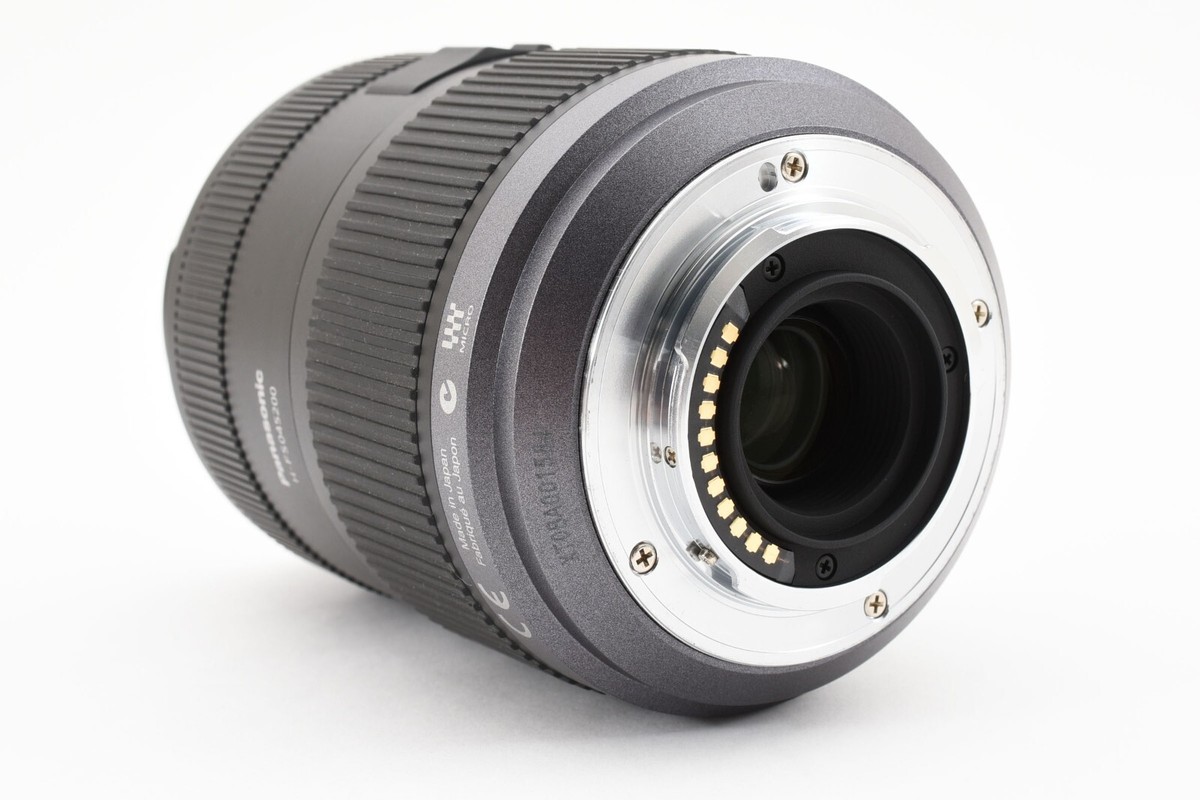 Panasonic LUMIX G VARIO 45-200mm F/4-5.6 Lens w/Hood, Case [Exc+++