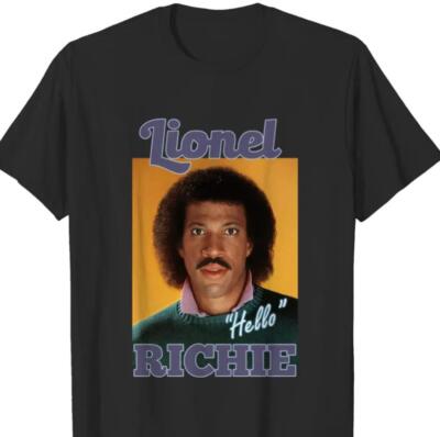 Lionel Rirchie Hello Lionel Richie Hello T Shirt Short Sleeve Unisex Tee | eBay