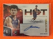 JOSH GREEN 2020-21 PANINI NBA HOOPS HOT SIGNATURES ROOKIE AUTO RC HR-JGR DALLAS