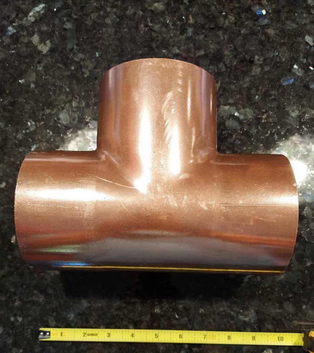 4x4x4 In. Copper Tee Pipe Fitting WROT CxCxC NIBCO 611R 9112150
