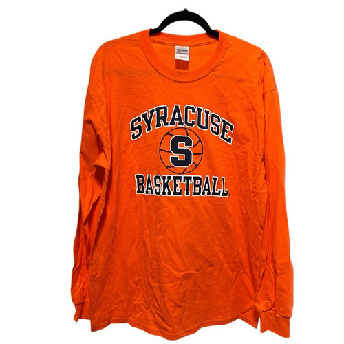 EUC Gildan Unisex Orange Long Sleeve  Shirt Syracuse University Basketball - L