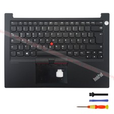 Non-backlit Palmrest With Keyboard For Lenovo ThinkPad E14 Gen1 German Layout