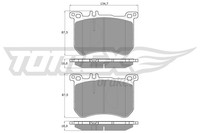 Bremsbelagsatz Scheibenbremse Tomex Brakes TX 18-77 FüR SL Mercedes Klasse W222