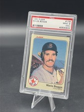 1983 Fleer Wade Boggs (RC), #179, Rookie Card PSA Mint 9 (OC). rookie card picture