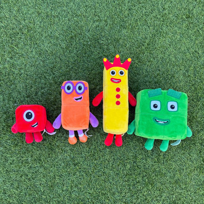 Learning Resources Zahlenblöcke 1, 2, 3 & 4 weiches Plüschtier Cbeebies Zahlenblöcke