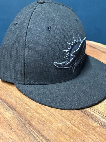 Miami Dolphins Blackout Cap 7 1/2 New Era NFL - Bild 2 von 9