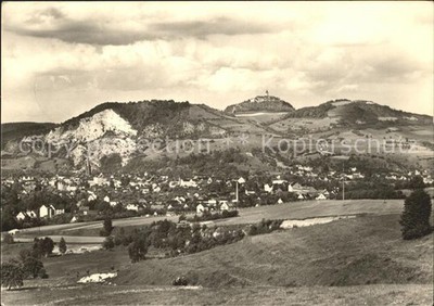Kahla Thuringia view to Leuchtenburg