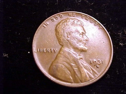 1931-D Lincoln Cent, Very Fine Grade.