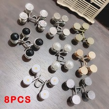 8x Pant Waist Tightener Buttons Clip Womens Loose Jeans Brooch Pins Cincher Clip