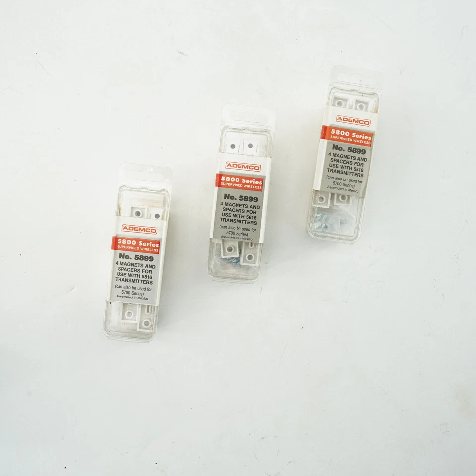 3 Ademco Honeywell 5800 Series 4 Magnets & Spacers New  5899  Use With 5816 - Image 2 of 4